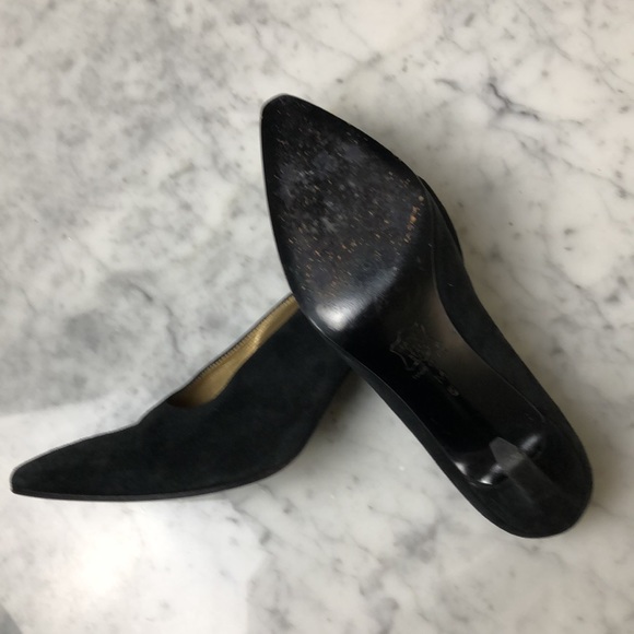 YSL black suede heels size 6 - Picture 5 of 9